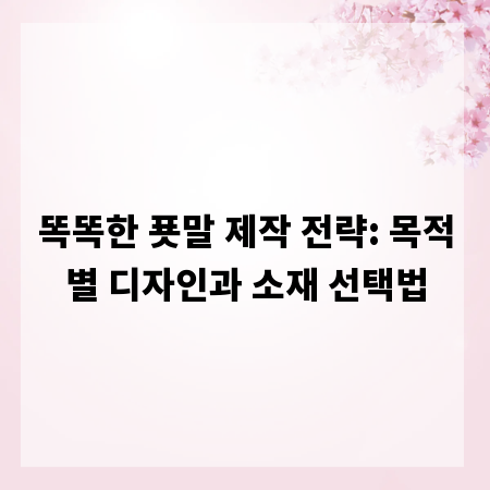 똑똑한 푯말 제작 전략: 목적별 디자인과 소재 선택법