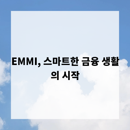 EMMI, 스마트한 금융 생활의 시작