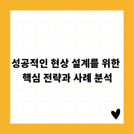 성공적인 현상 설계를 위한 핵심 전략과 사례 분석