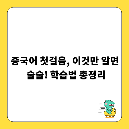 중국어 첫걸음, 이것만 알면 술술! 학습법 총정리