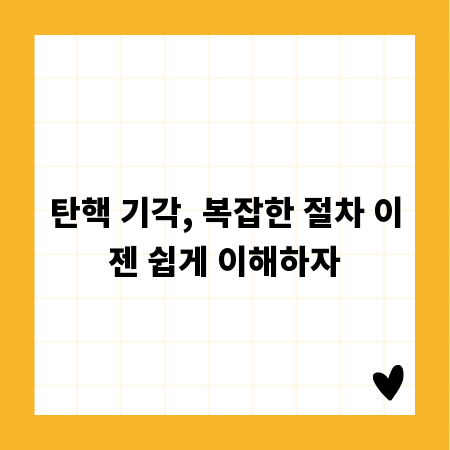 탄핵 기각, 복잡한 절차 이젠 쉽게 이해하자