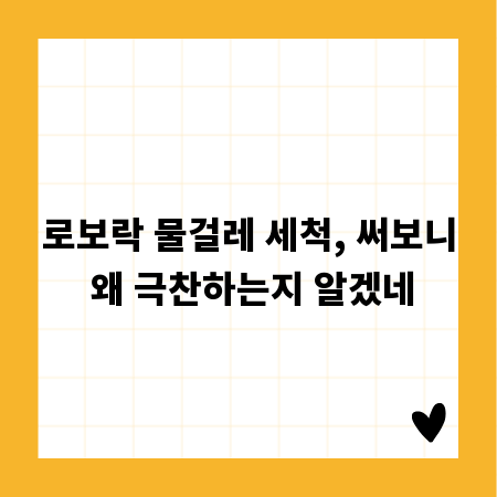 로보락 물걸레 세척, 써보니 왜 극찬하는지 알겠네