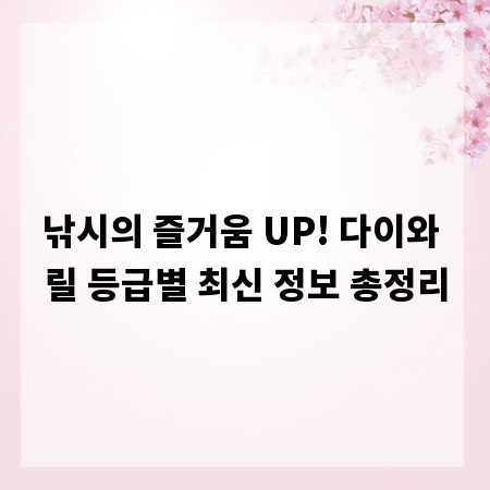낚시의 즐거움 UP! 다이와 릴 등급별 최신 정보 총정리