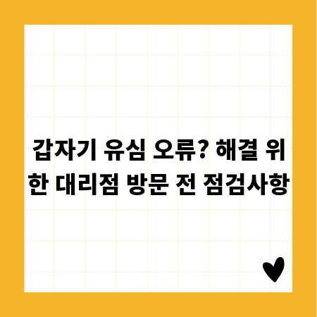 갑자기 유심 오류? 해결 위한 대리점 방문 전 점검사항